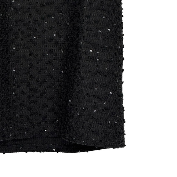 Ann Taylor Size Medium Petite Black Polyester Tank w Sequin/Bobble Detailing - Picture 6 of 10